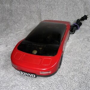 Kinyo Vintage Reto Red Sports Car Shaped 5 Watts VHS Video Cassette Rewinder